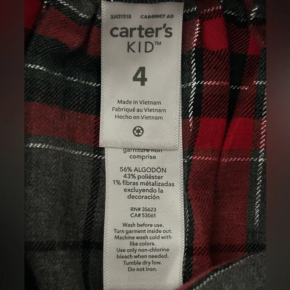 Carter’s Kid‎ Girl’s Tartan Plaid Skirt Sz 4